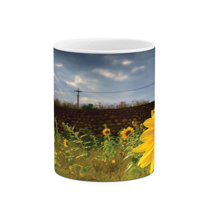 ماگ کاکتی مدل گل آفتابگردان کد mgh10146