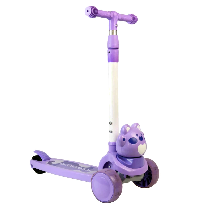 اسکوتر کودک اسکوتر مدل گربه خندان کد 2116 ظرفیت وزنی 50 کیلوگرم