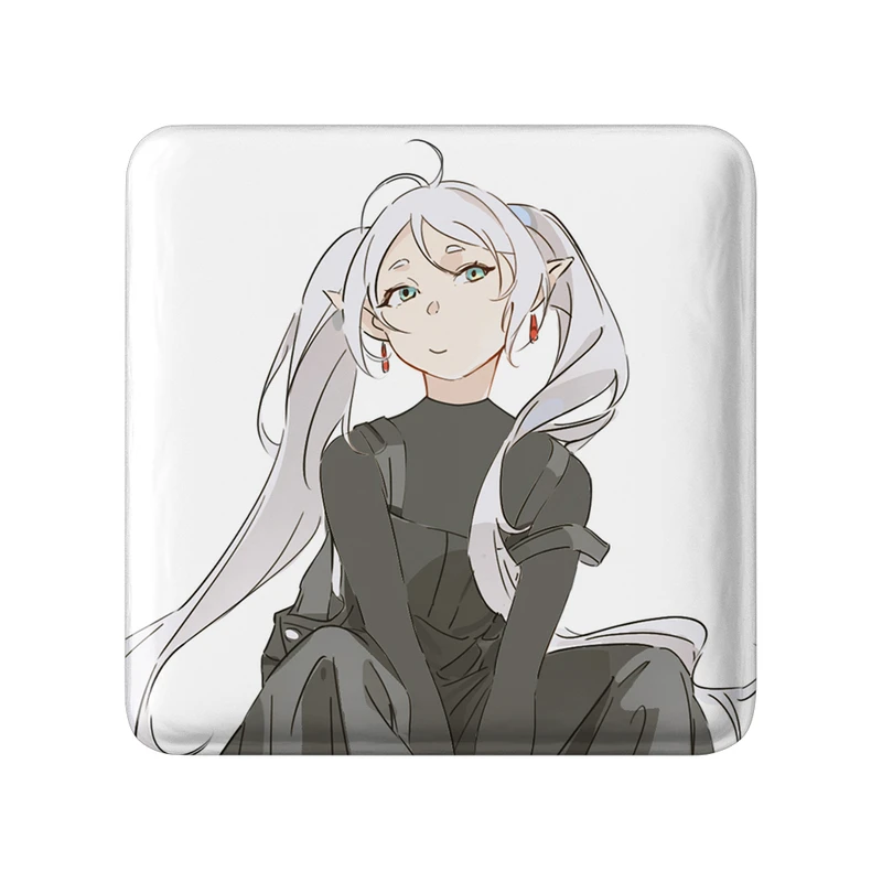 مگنت خندالو طرح انیمه فریرن (Frieren) مدل مربعی کد 33935