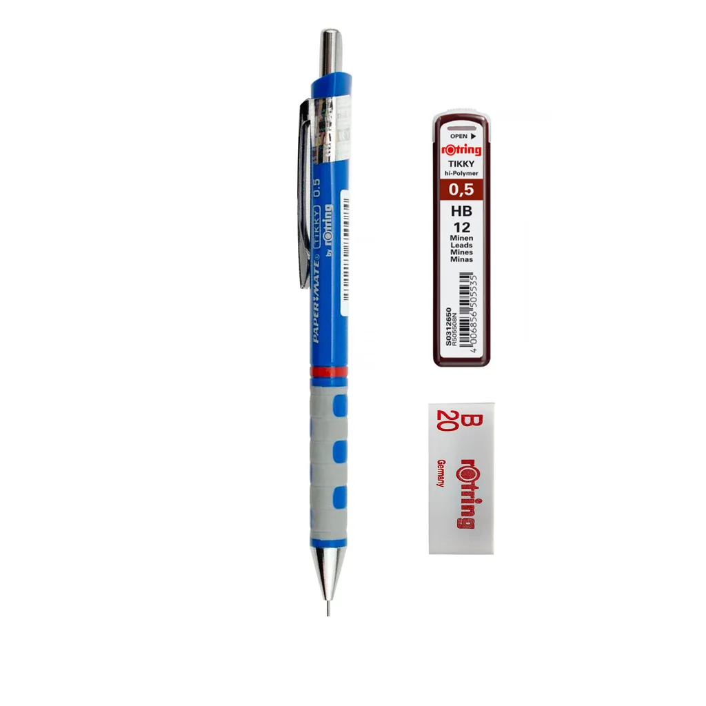 مداد نوکی 0.5 میلی متری روترینگ مدل PAPER MATE به همراه نوک و پاک کن