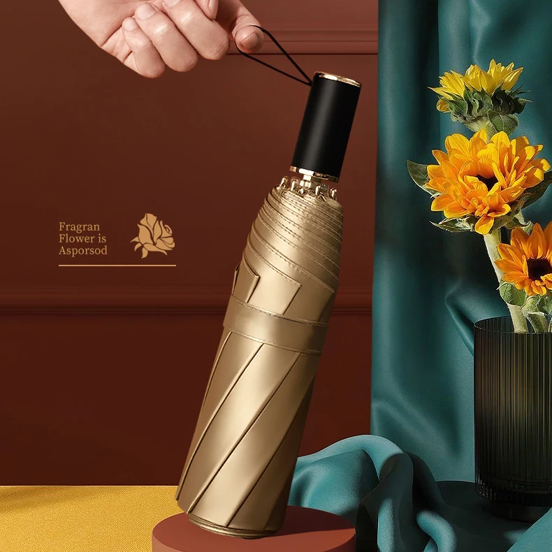 عکس شماره 9 : چتر 8 پره گلد ایر مدل نانو آبگریز طرح spring قطر 100 سانتی-متر