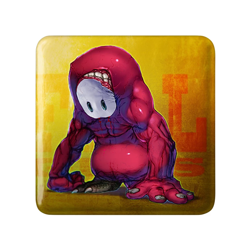 مگنت خندالو طرح بازی فال گایز (Fall Guys) مدل مربعی کد 32827