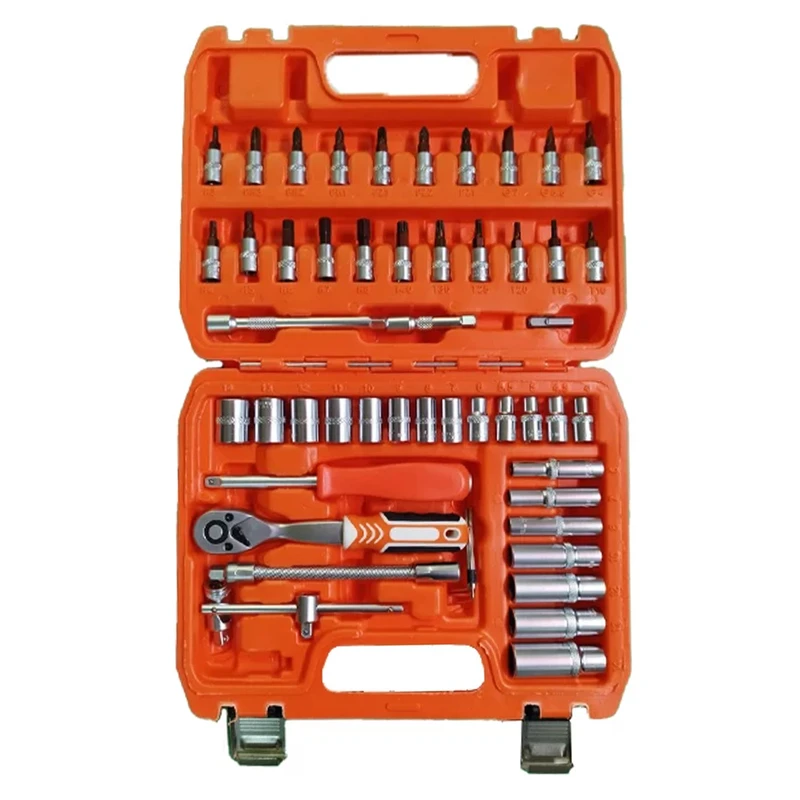 آچار بکس مدل HAVI-53 سایز 1-4 اینچ مجموعه 53 عددی