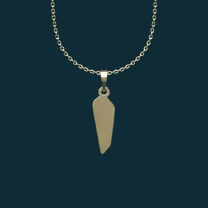 گردنبند طلا 18 عیار زنانه مدوپد مدل هندسی کد BB2-1-1021