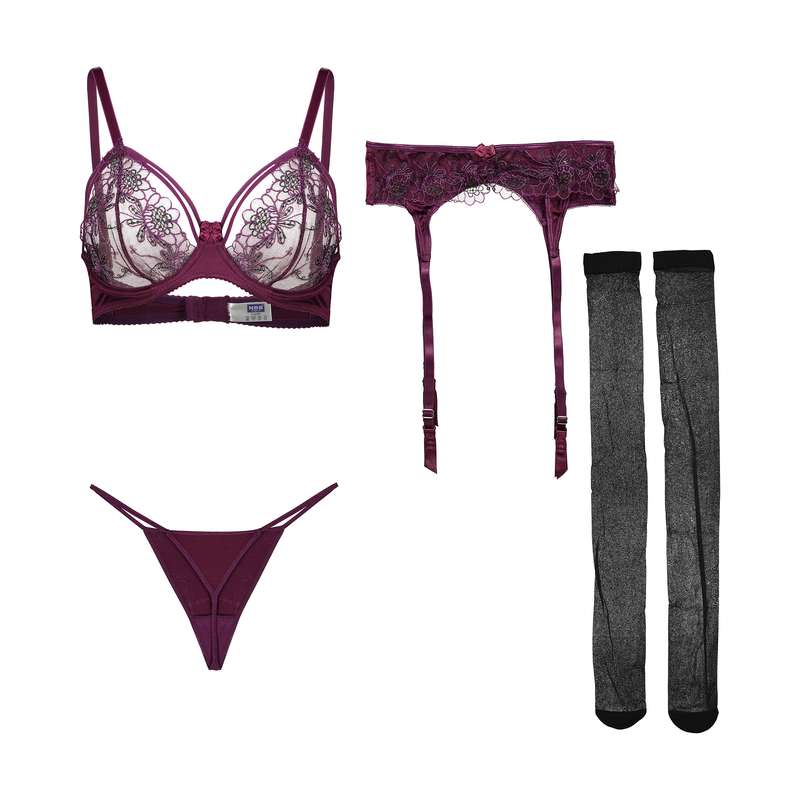 ست 4 تکه لباس زیر زنانه ان بی بی مدل 4432-67