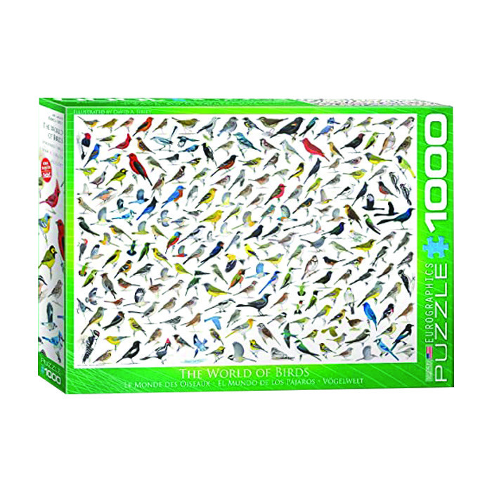 پازل 1000 تکه یوروگرافیکس پازلز مدل The World of Birds كد 60000821