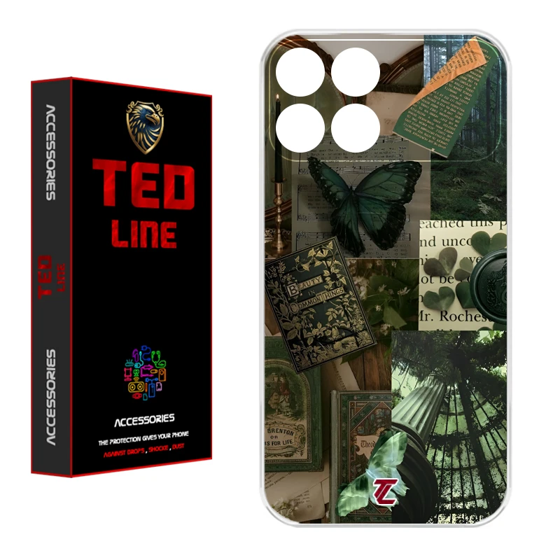 کاور تد لاین طرح کلاژ هنری کد 1118 مناسب برای گوشی موبایل شیائومی Poco X6 Pro 