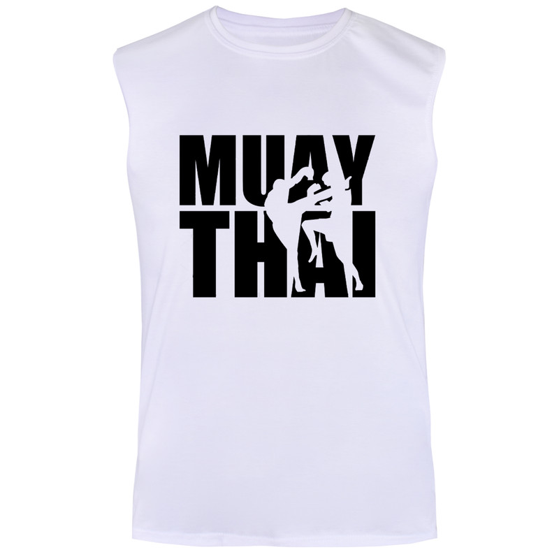 تاپ مردانه مدل MUAYTHAI کد TOW17 رنگ سفید