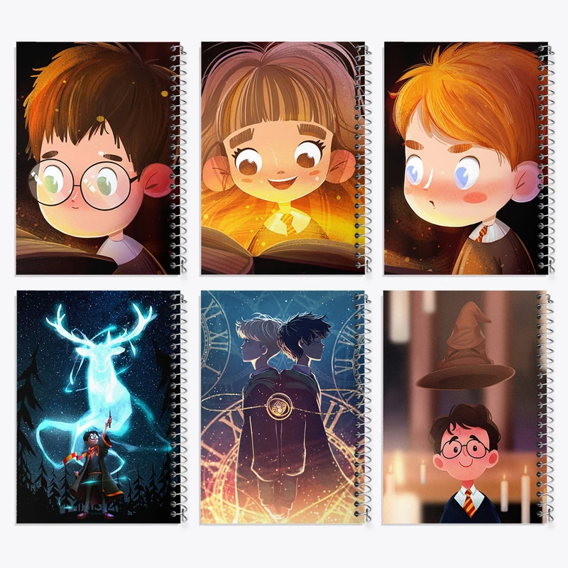 دفتر مشق 50 برگ خندالو طرح هری پاتر (Harry Potter) کد 850 مجموعه 6 عددی