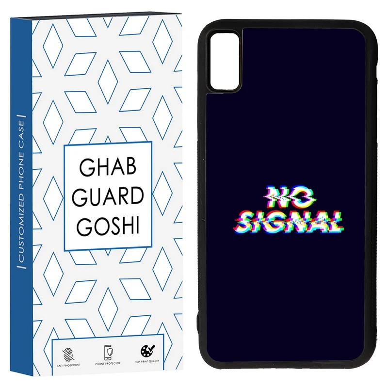 کاور قاب گارد گوشی طرح no signal کد TPU-193 مناسب برای گوشی موبایل اپل Iphone XS MAX/ Iphone X MAX