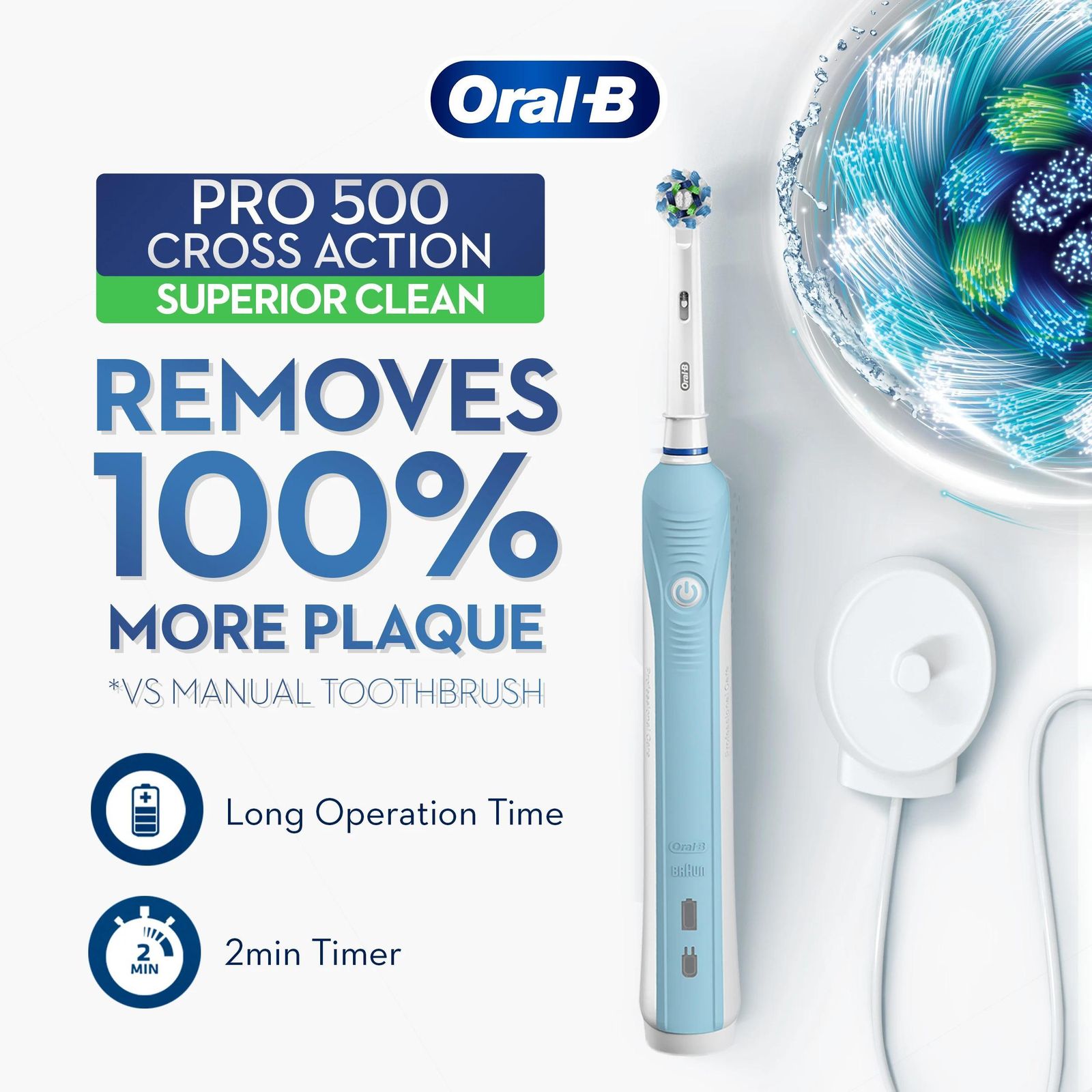 مسواک برقی اورال-بی مدل pro1 500 -  - 2