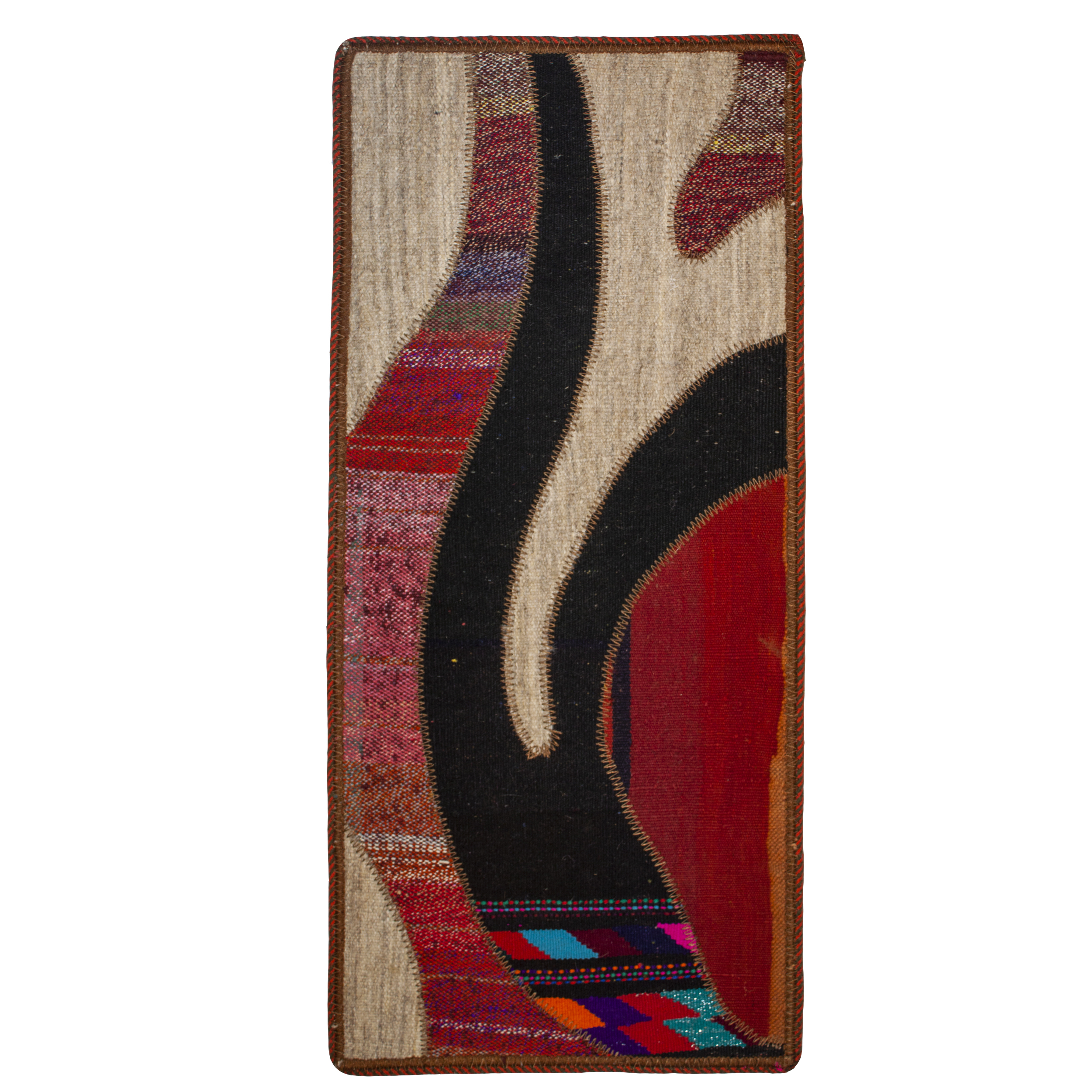 کلاژ گلیم دستبافت نیم متری کد n14112