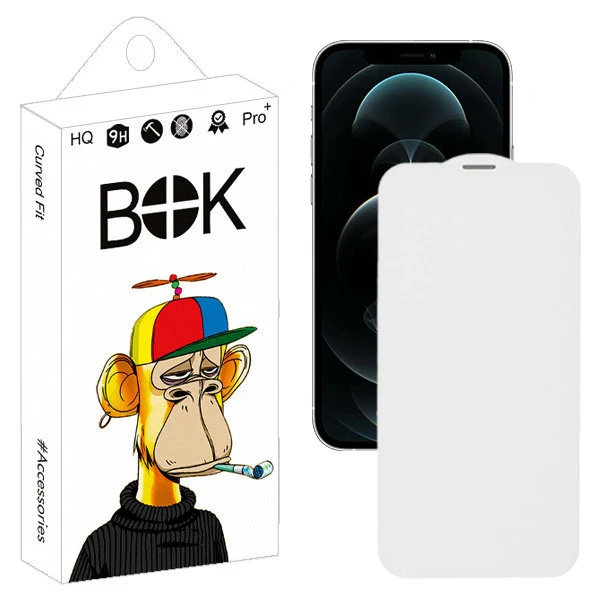 محافظ صفحه نمایش بوک طرح بی حاشیه مدل Air Mesh مناسب برای گوشی موبایل اپل Iphone 12 Pro