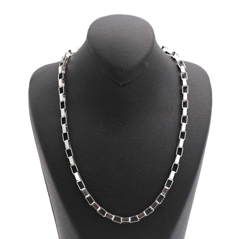 زنجیر مردانه مدل مکعبی کد 15137