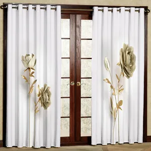 پرده مدل گل طلاکوب مخمل پانچی کد 1359 سایز 200x140 سانتی متر