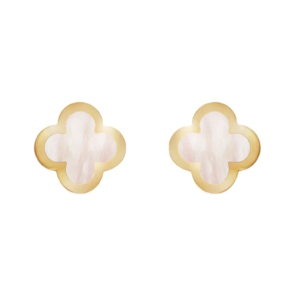گوشواره میخی طلا 18 عیار زنانه دوست خوب مدل ونکلیف کد dk591