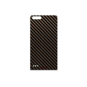 MAHOOT Glossy-Brown-Fiber Cover Sticker for Huawei Ascend G6