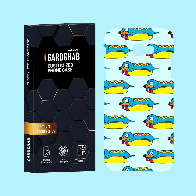 کاور گارد قاب علوی مدل پترن فانتزی مناسب برای گوشی موبایل سامسونگ Galaxy A720 / A7 2017