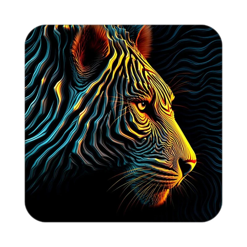 زیر لیوانی کاکتی طرح حیوانات رنگی مدل mp25605