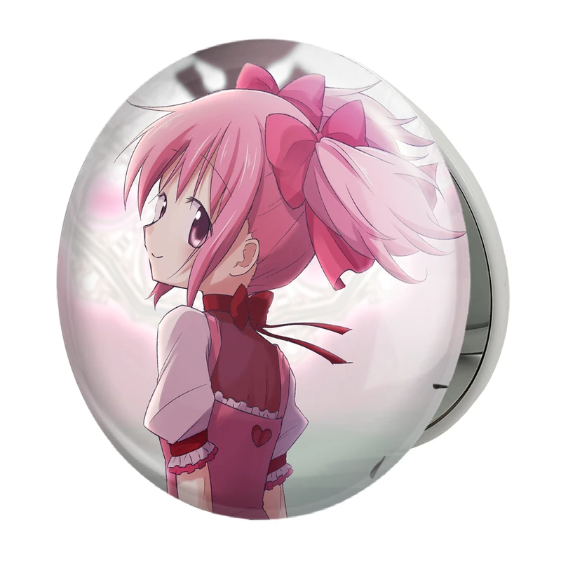 آینه جیبی خندالو طرح مادوکا کانام انیمه مادوکا مجیکا Madoka Magica مدل تاشو کد 18400 