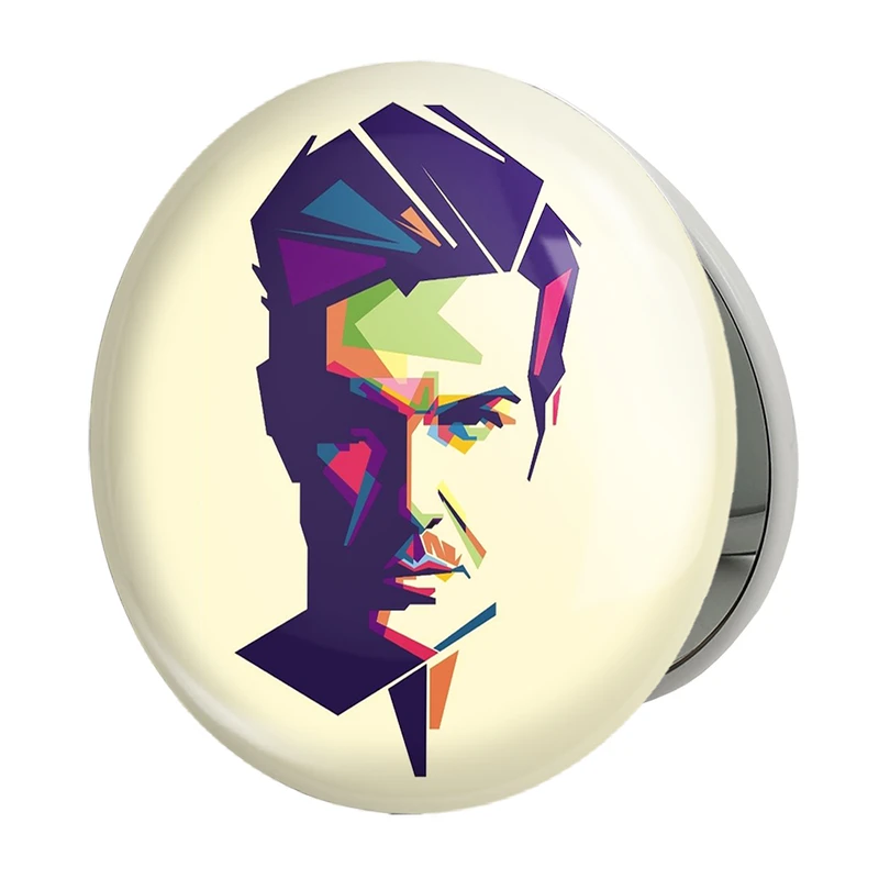 آینه جیبی خندالو طرح دیوید بکهام مدل تاشو کد 2083 