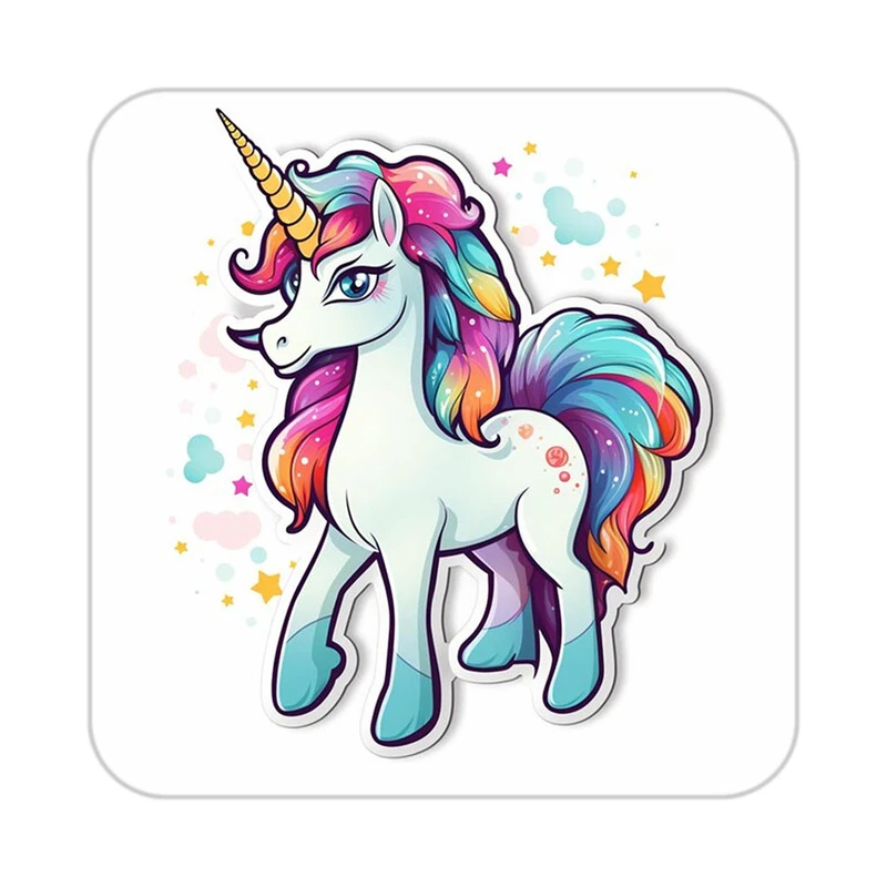 زیر لیوانی کاکتی طرح اسب تک شاخ و یونیکورن مدل mp32767