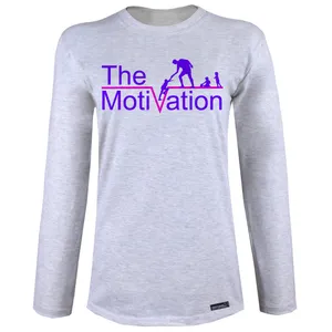 تی شرت آستین بلند زنانه 27 مدل The Motivation کد MH1533