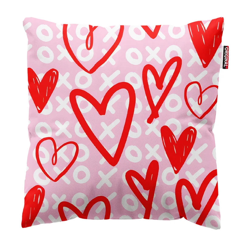کوسن پاد آفرین مدل مینیمال طرح قلب کد PK303562 سایز 30*30 سانتی متر