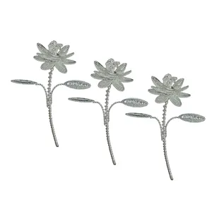 گل ملیله کاری مدل مسی بسته 3 عددی