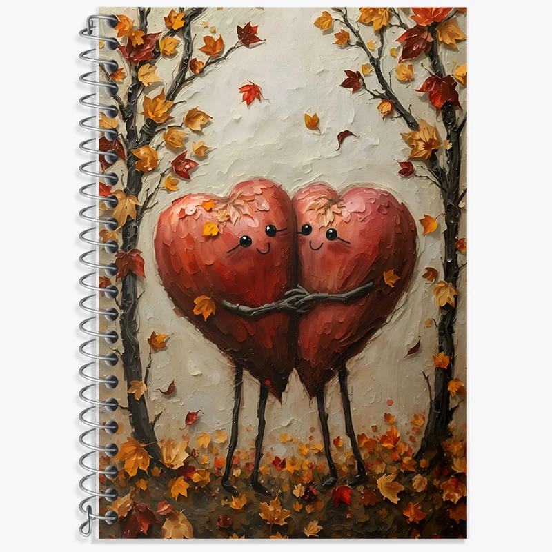 دفتر لغت 50 برگ خندالو طرح قلب عاشق کد F6121