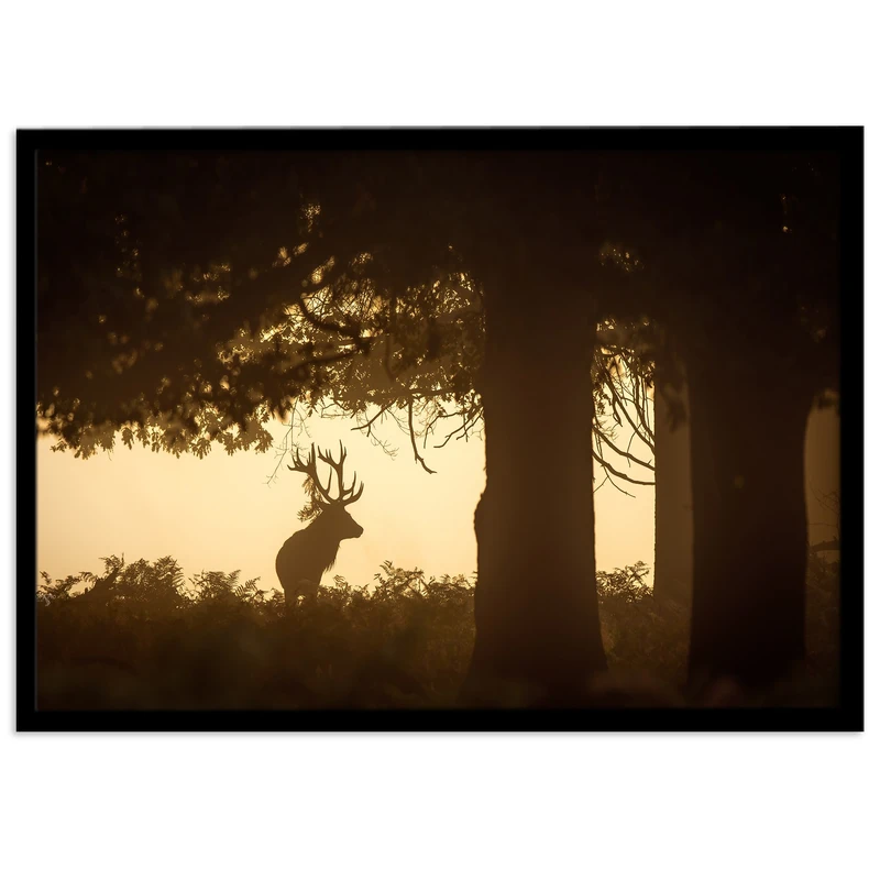 تابلو بکلیت طرح درخت و گوزن مدل B-s1645