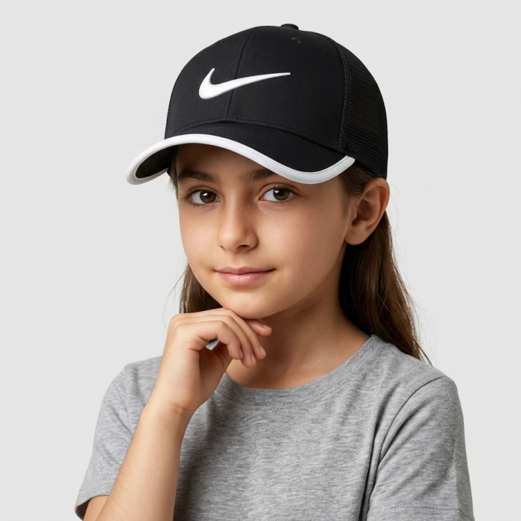کلاه کپ بچگانه پشت تور لبه مدل Swoosh