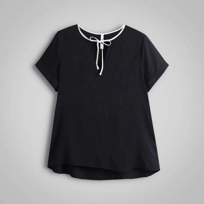 بلوز آستین کوتاه یقه بندی زنانه 
اور می مدل 66