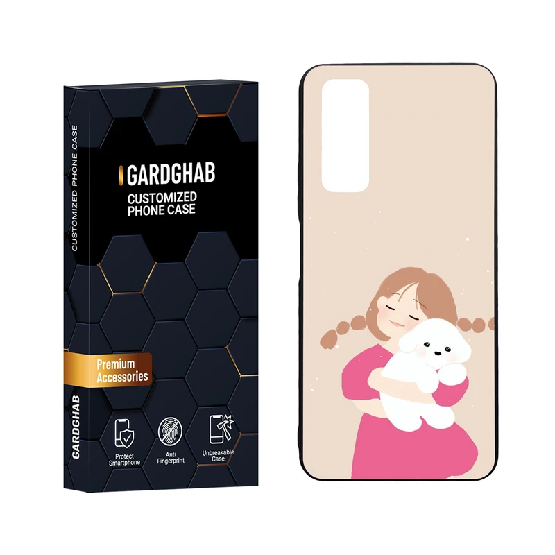 کاور گارد قاب مدل دور ژله ای پشت گلس دخترانه مناسب برای گوشی موبایل هوآوی Y7a