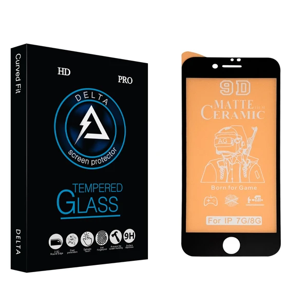 محافظ صفحه نمایش مات دلتا مدل HD مناسب برای گوشی موبایل اپل iphone 7/8