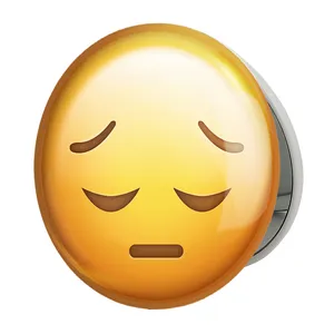 آینه جیبی خندالو طرح ایموجی مدل تاشو کد 24654 