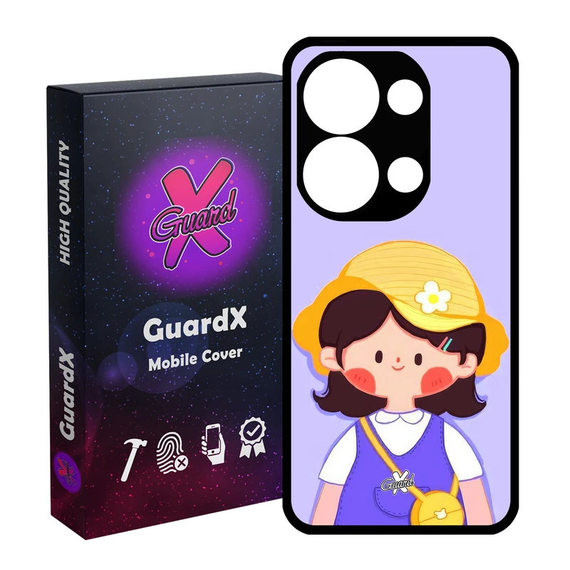 کاور گارد ایکس طرح دختر مدل Glass10651 مناسب برای گوشی موبایل شیائومی Redmi Note 13 Pro 4G / Poco M6 Pro 4G