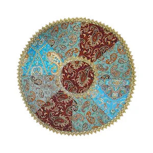 رومیزی ترمه مدل چهل تکه سالار کد F156