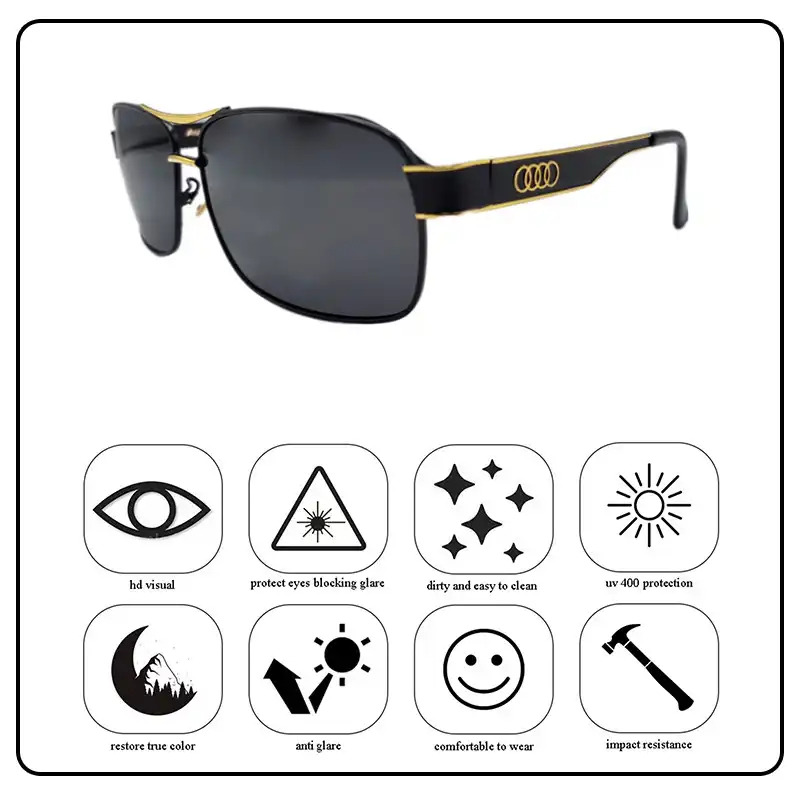 عینک آفتابی مردانه آودی مدل 553-65