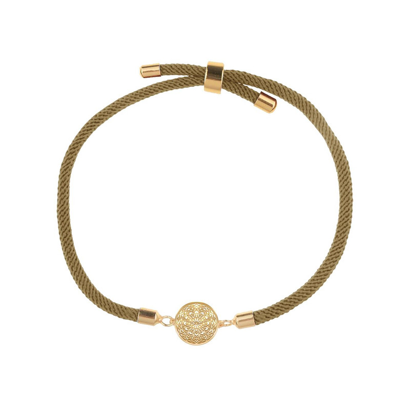 دستبند طلا 18 عیار زنانه مدوپد مدل گل اسلیمی کد D20-10522