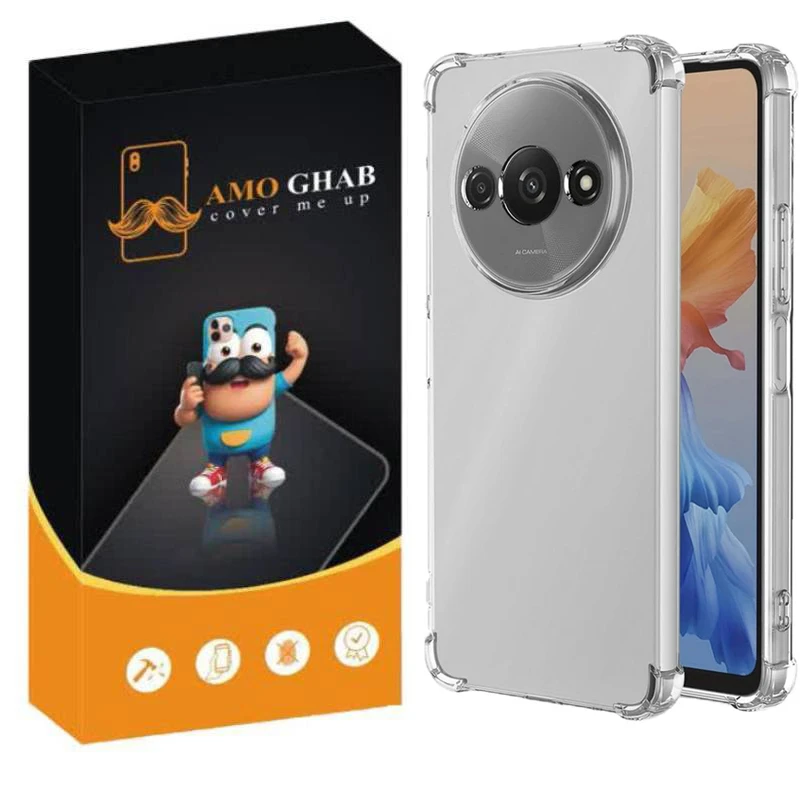کاور عمو قاب مدل Crystal مناسب برای گوشی موبایل شیائومی Redmi A3 / A3X