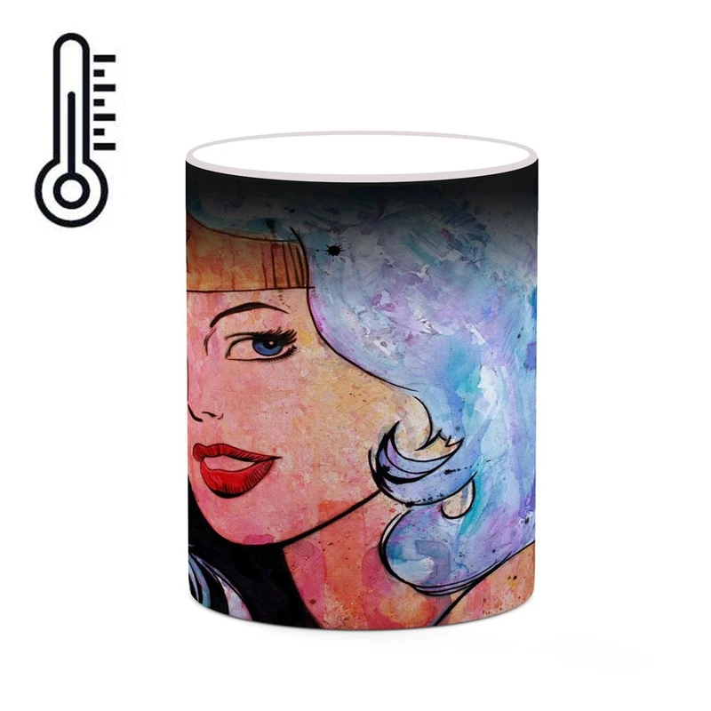 ماگ حرارتی کاکتی مدل واندر وومن Wonder Woman کد mgh40376