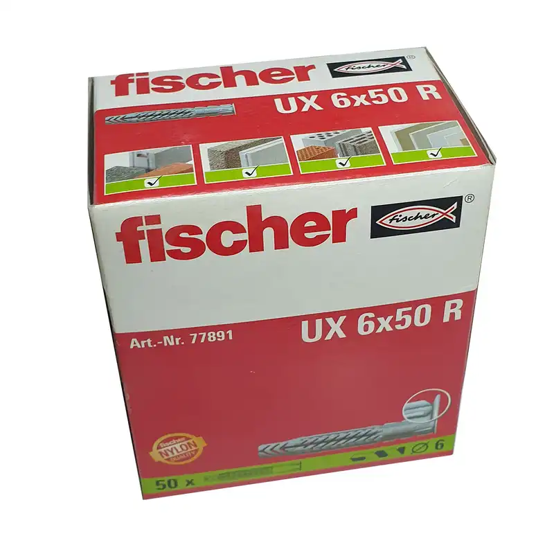 رول پلاک فیشر مدل UX 6x50 R بسته 50 عددی