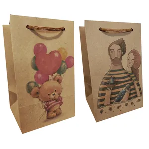 ساک هدیه مدل کادوهای رنگی مجموعه 2 عددی