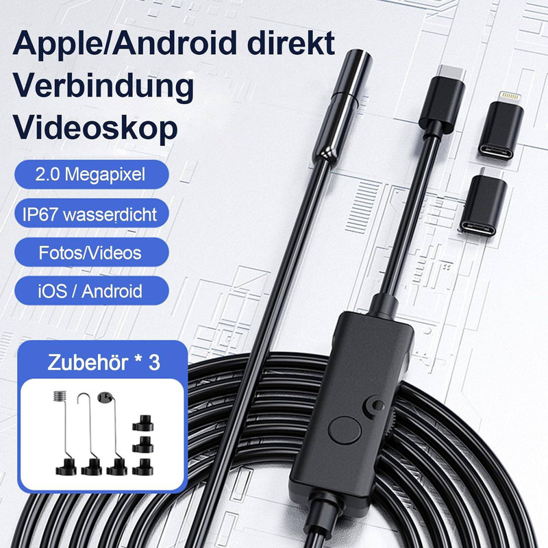 دوربین آندوسکوپی مدل W400 کد 10m ios دوربین آندوسکوپی مدل W400 کد 10m ios