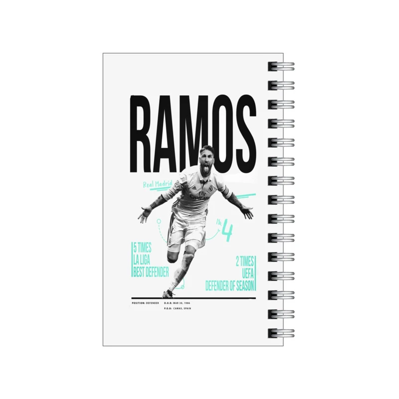 دفترچه یادداشت 50 برگ طرح فوتبالبیست راموس  مدل to do list کد 0988416