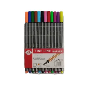 خودکار رنگی مدل نوک نمدی بسته 12 عددی