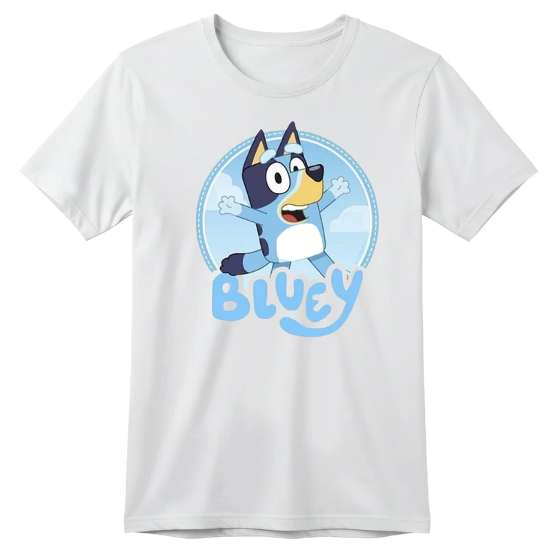 تی‌شرت آستین کوتاه بچگانه مدل بلویی کد p1 