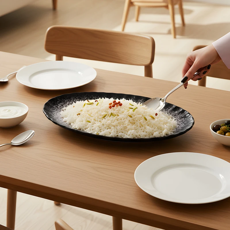 دیس سرامیکی بومی مدل ماربل کد 40