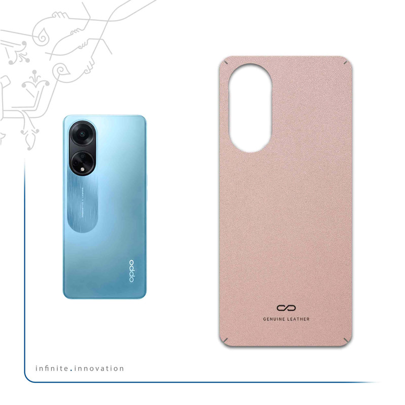 برچسب پوششی ماهوت مدل Rose-Gold-Leather مناسب برای گوشی موبایل اپو A98